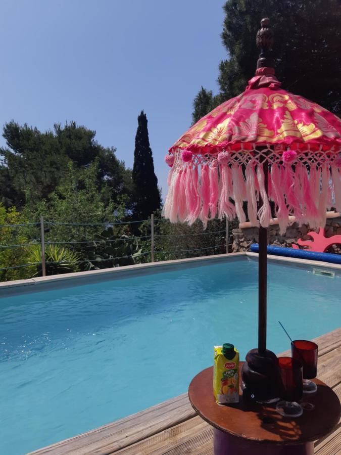 Haut De Villa Au Mont St Clair Vue Exceptionnelle Mer Et Foret Terrasses, Piscine, Petanque, Solarium Prives 塞特港 外观 照片